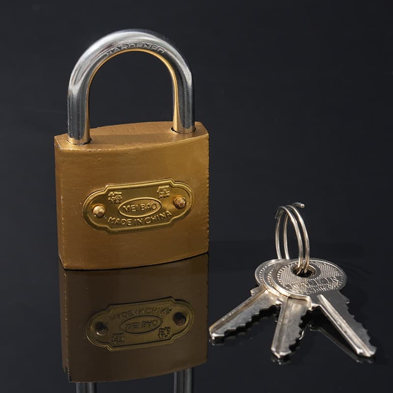 Padlock manufacturer, imitation copper lock, one-word lock, single opening padlock, household hot-selling lock, mini small lock, anti-theft lock 4