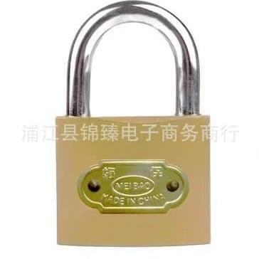 Padlock manufacturer, imitation copper lock, one-word lock, single opening padlock, household hot-selling lock, mini small lock, anti-theft lock 5