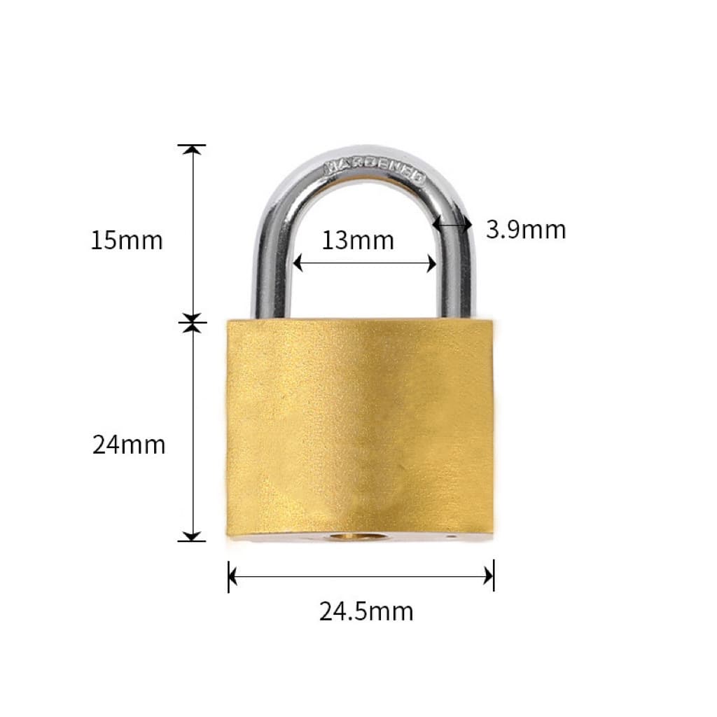 Padlock manufacturer, imitation copper lock, one-word lock, single opening padlock, household hot-selling lock, mini small lock, anti-theft lock 9