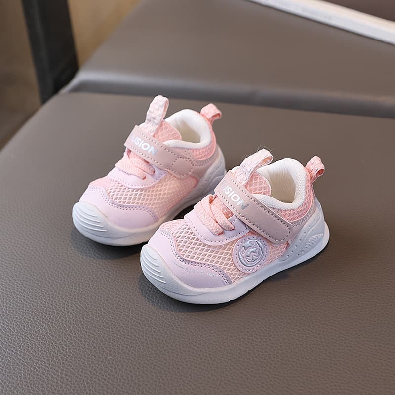 Baby Sandals Functional Shoes Men's Summer Toddler Shoes 1-3 Years Old Baby Non-Slip Soft Sole Baby Girls Net Shoes 5
