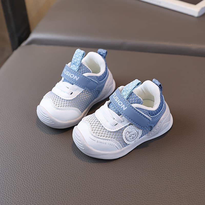 Baby Sandals Functional Shoes Men's Summer Toddler Shoes 1-3 Years Old Baby Non-Slip Soft Sole Baby Girls Net Shoes 6