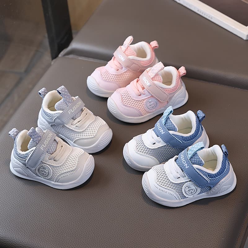 Baby Sandals Functional Shoes Men's Summer Toddler Shoes 1-3 Years Old Baby Non-Slip Soft Sole Baby Girls Net Shoes