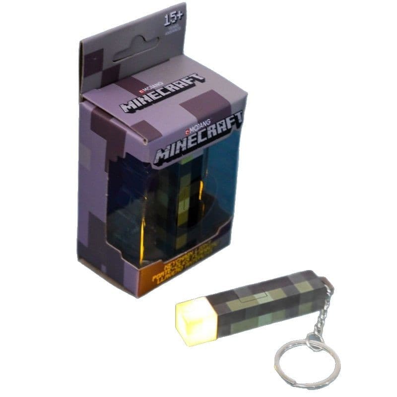 Minecraft Torch Keychain Pendant MC Peripheral Mini Torch Torch Light School Bag Handmade Office Trend 6