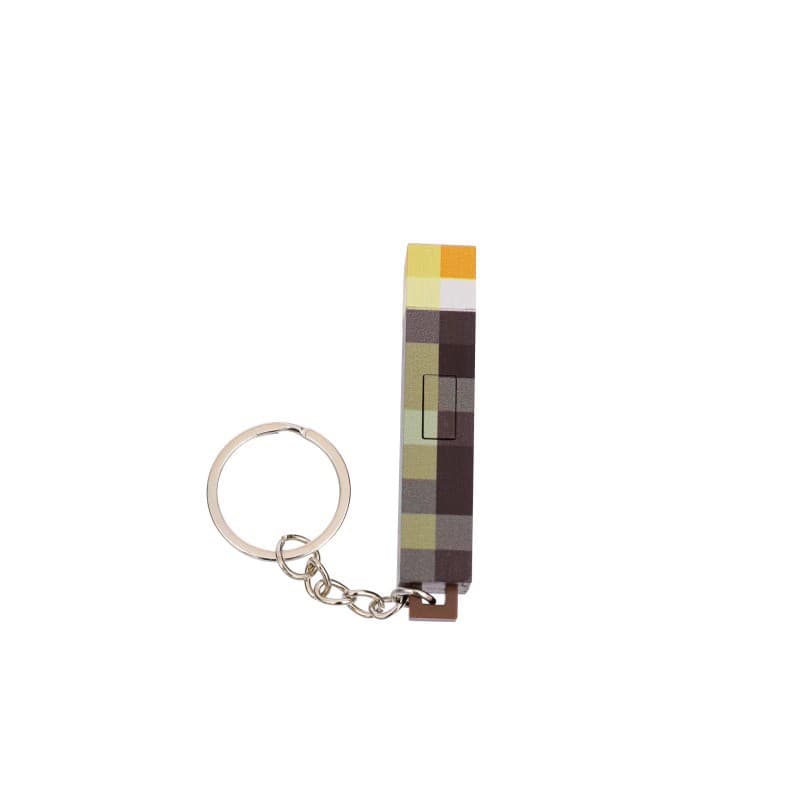 Minecraft Torch Keychain Pendant MC Peripheral Mini Torch Torch Light School Bag Handmade Office Trend 7