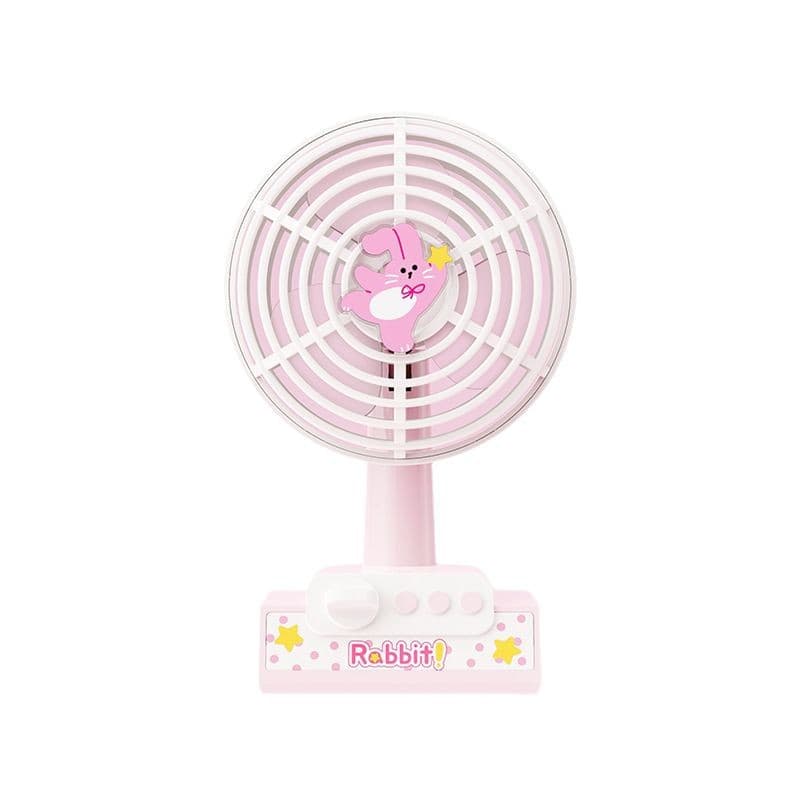 Cute Q Meng Zoo Desktop Small Fan USB Charging Long Life Mini Portable Office Fan 6
