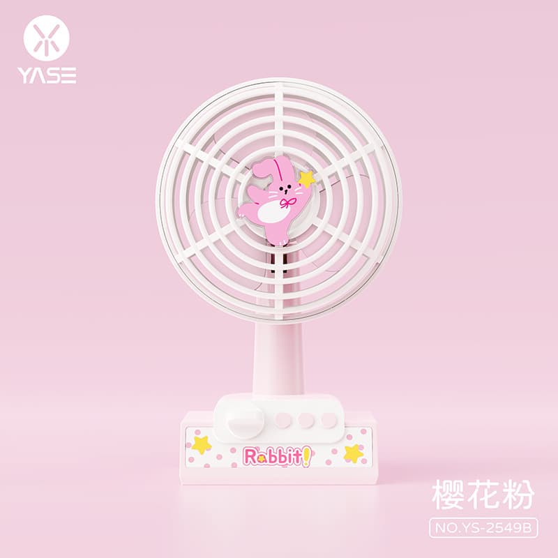 Cute Q Meng Zoo Desktop Small Fan USB Charging Long Life Mini Portable Office Fan 8