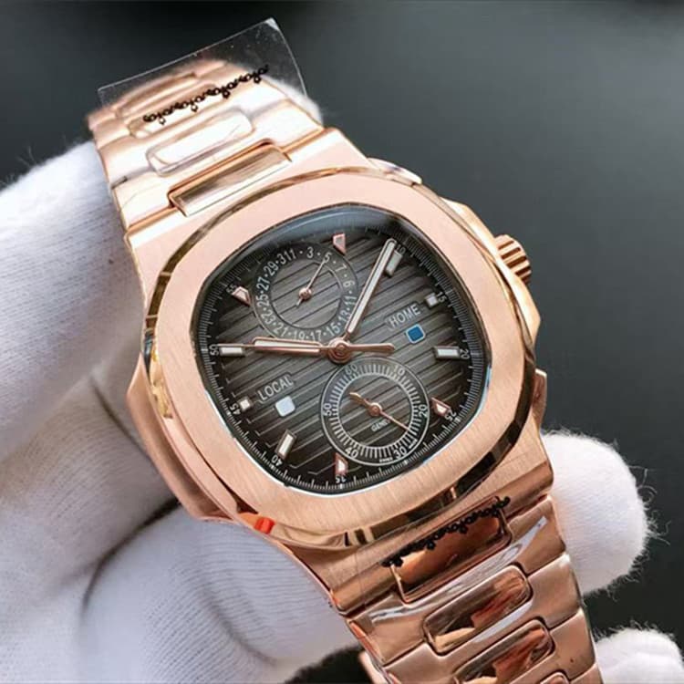 Fully automatic mechanical men's watch luxury design Nautilus watch men's steel band watch cross-border wholesale 9