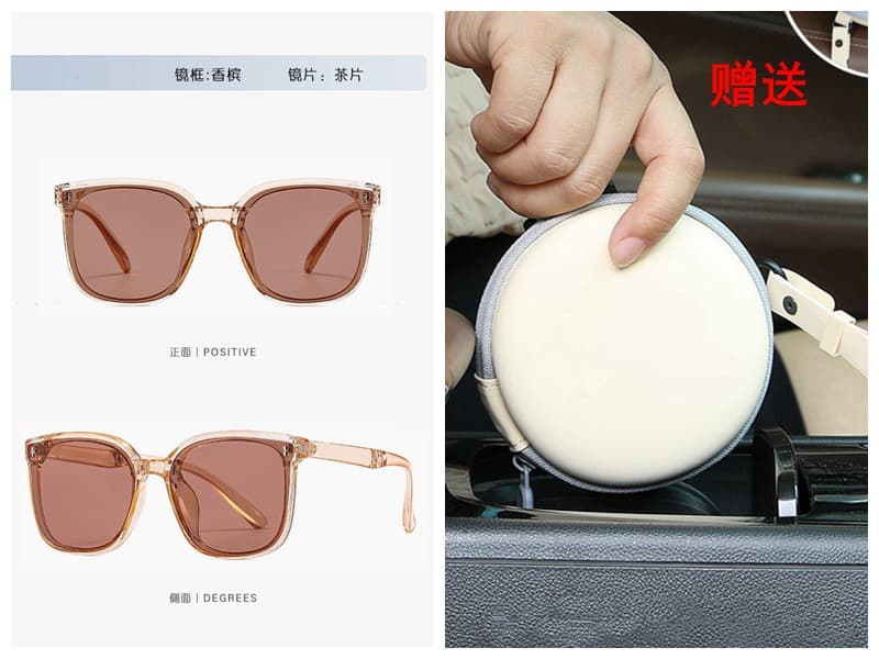 Folding sunglasses for women 2025 new style high-end face display small anti-UV polarized sunglasses for driving 9
