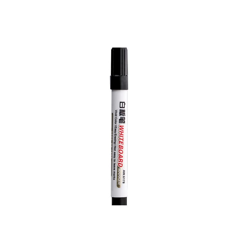 Erasable whiteboard pen for teachers, water-based black children's blackboard pen, drawing board writing large head marker pen, erasable special 6