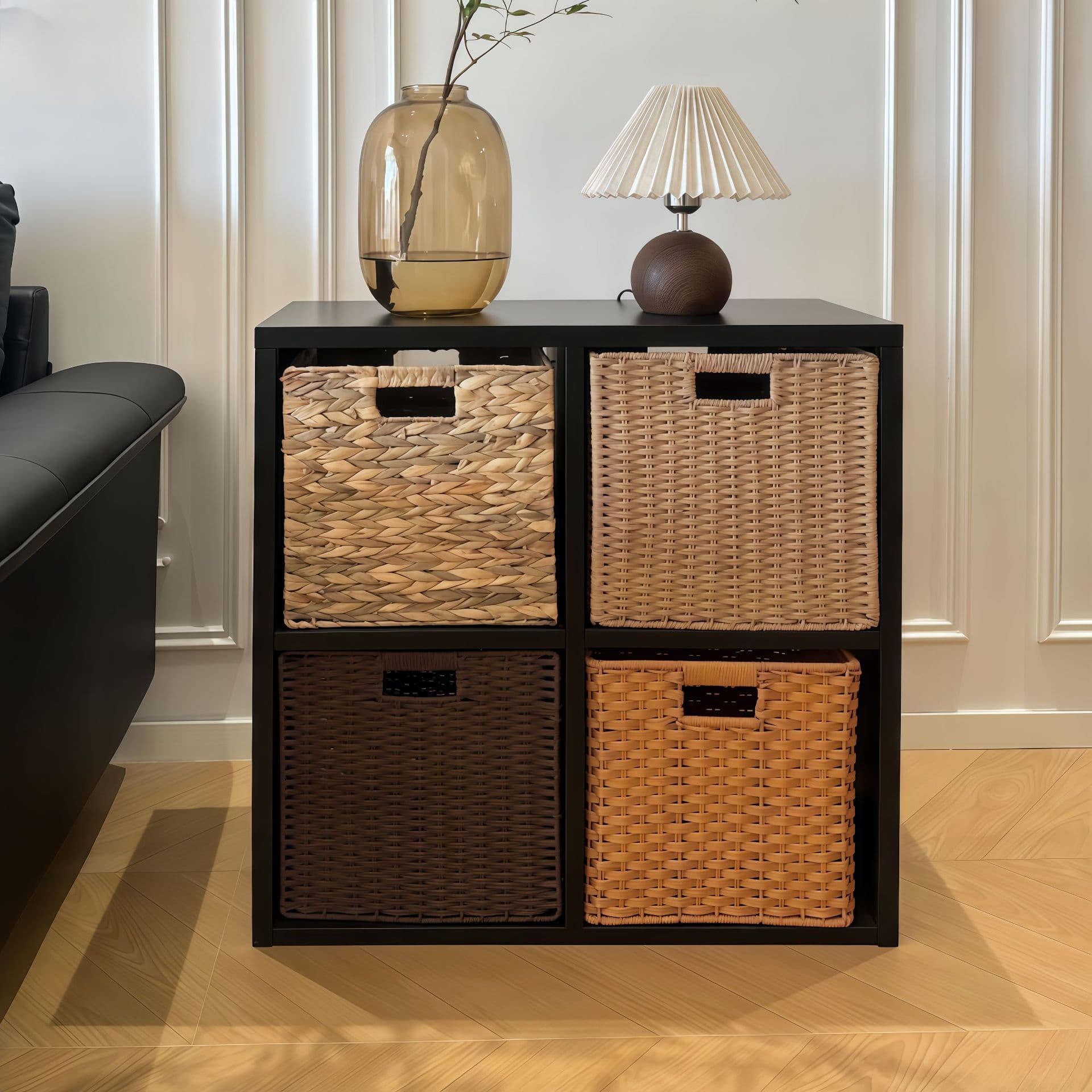 Steel home lattice cabinet TV bookcase free combination cabinet wrought iron cabinet children's bookshelf steel bookcase floor cabinet 2