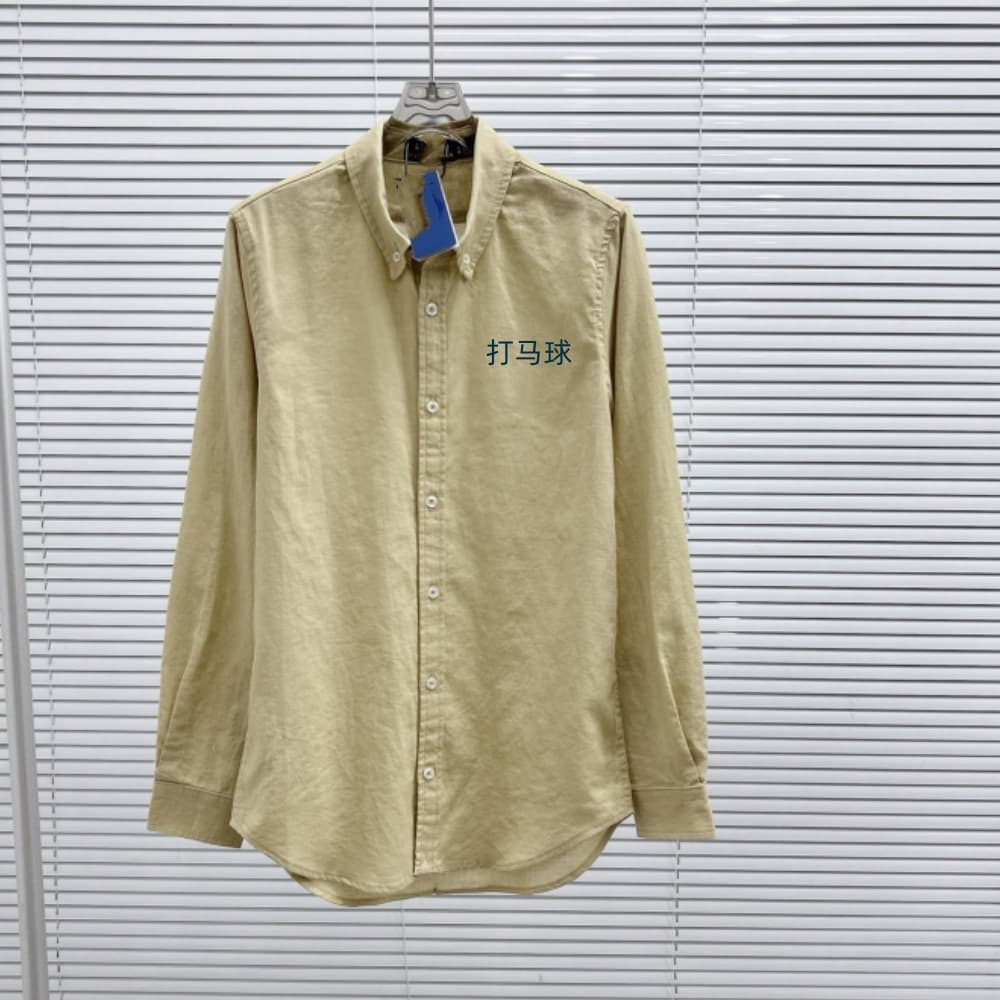 2026 Summer Pony Embroidered Linen Women's Shirt Loose Sunscreen Long Sleeve Shirt Candy Color Uniform Top for Men and Women 8