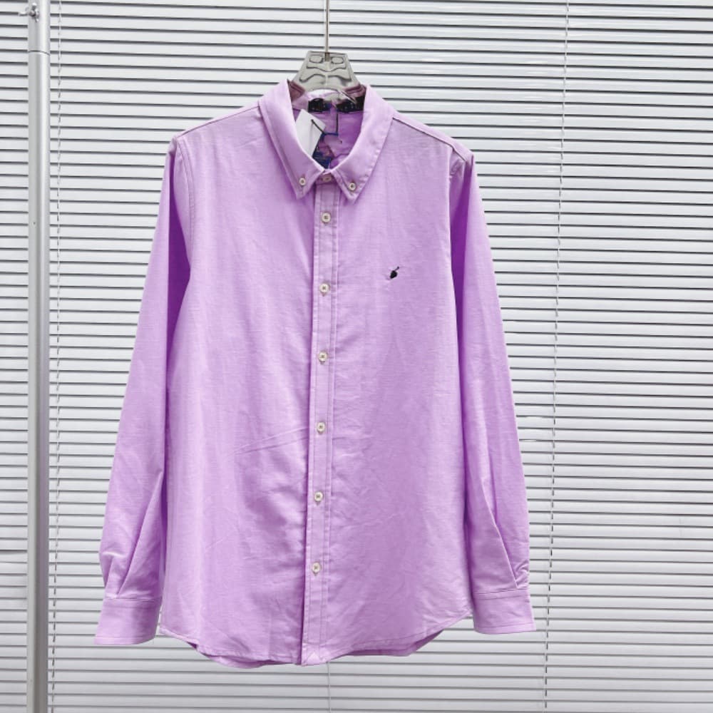 2026 Summer Pony Embroidered Linen Women's Shirt Loose Sunscreen Long Sleeve Shirt Candy Color Uniform Top for Men and Women 10