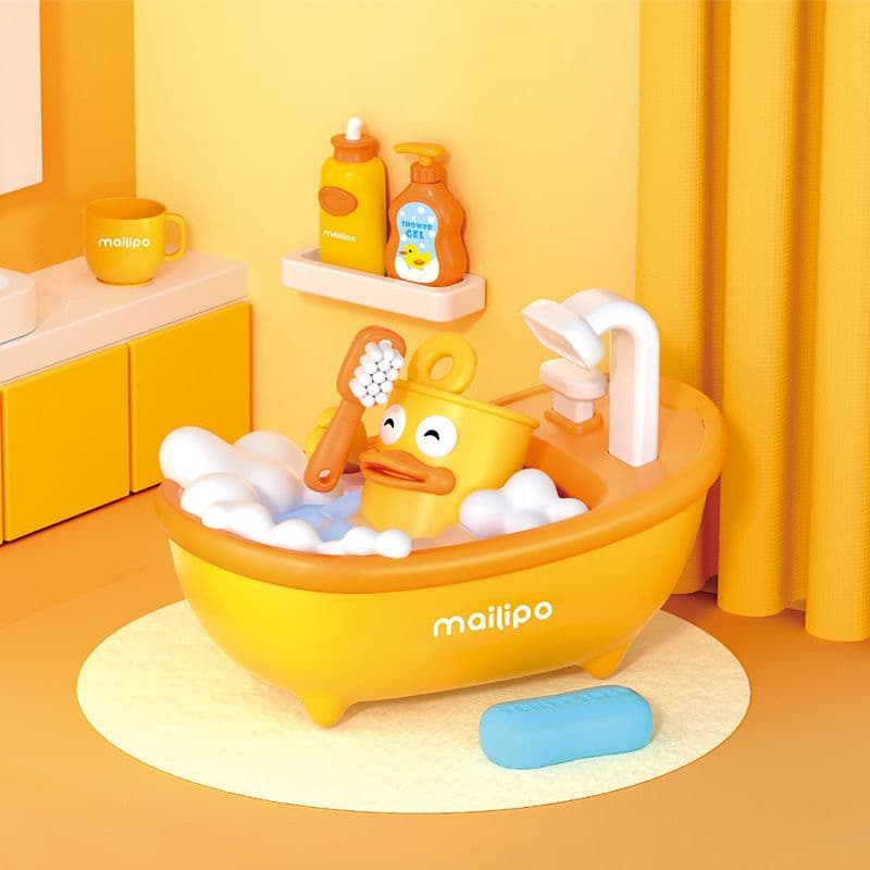 Melabao baby bathtub bath shower shower water toy baby bath spray play house toy 4
