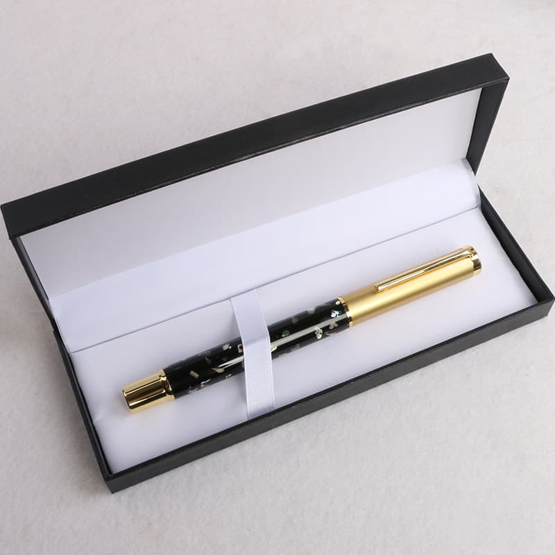High-end signature pen, shell pen holder, gift pen, creative shell carving ballpoint pen, business gift pen set, cross-border premium 4