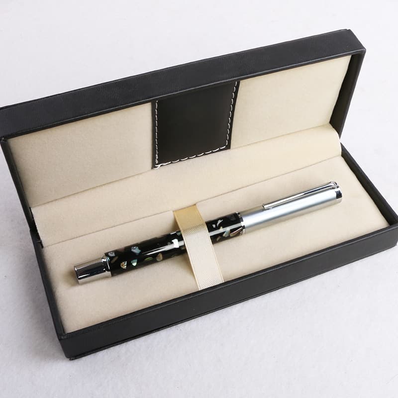 High-end signature pen, shell pen holder, gift pen, creative shell carving ballpoint pen, business gift pen set, cross-border premium 1