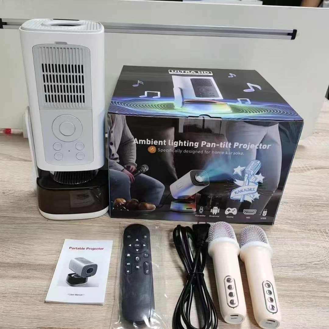 Cross-border K6 projector PTZ portable 1080p mini home theater office projector karaoke projector 7