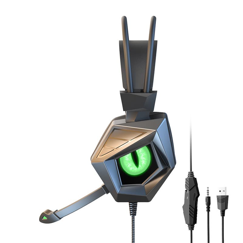Wired headphones for game computers special luminous wire-controlled mobile phone headphones e-sports headset Amazon hot sale 7
