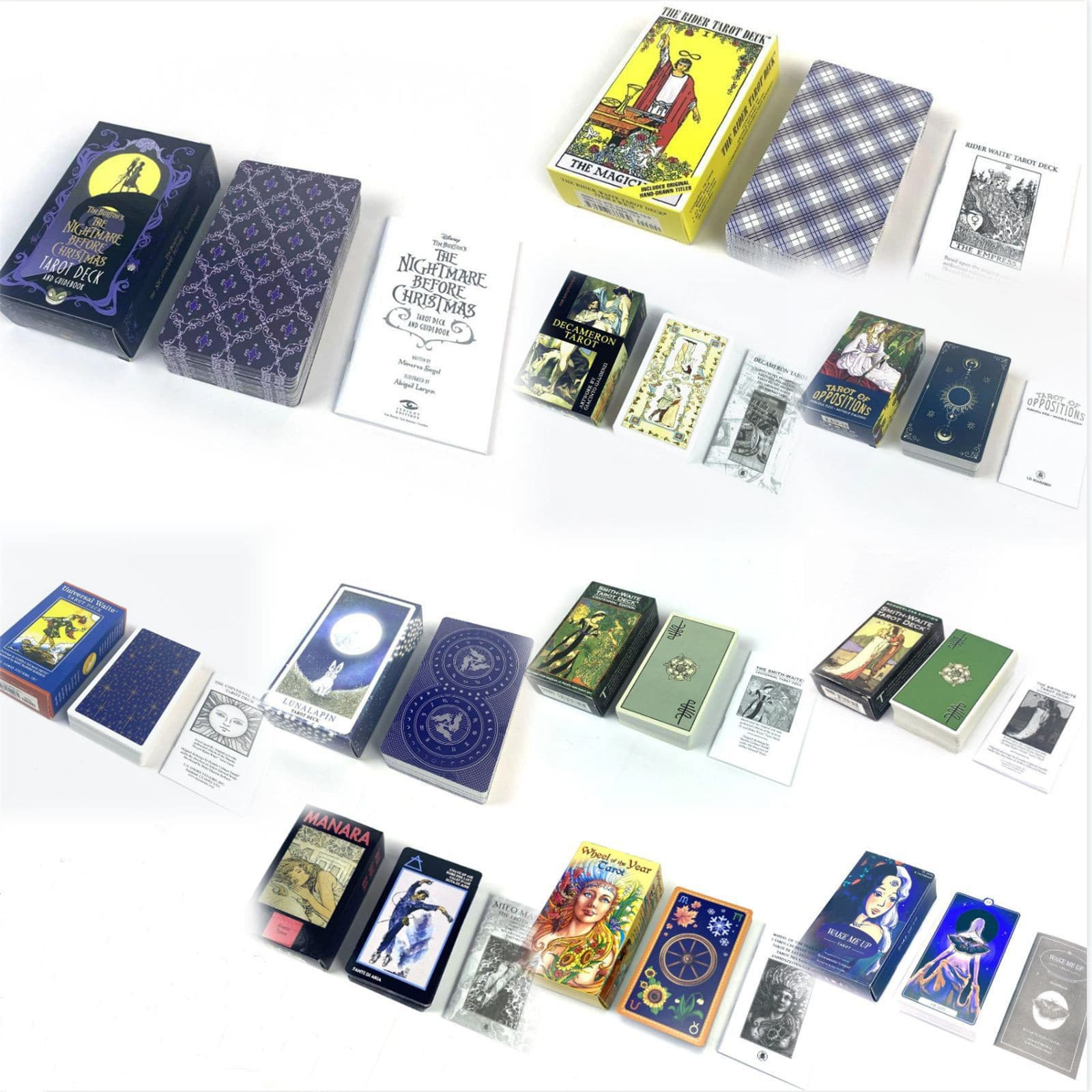 English tarot board game cards 12×7cm with paper booklet and instructions original size large size 1