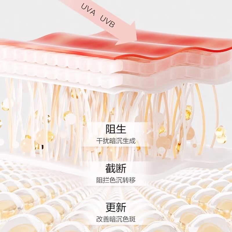 Korean Sunscreen Whitening Light Spot White Waist Facial Isolation Sunscreen Lotion Refreshing UV Protection SPF50PA+++ 4