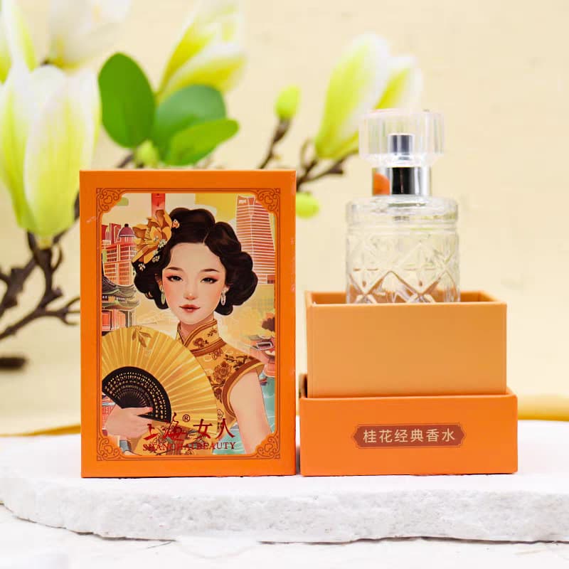 Shanghai Women's Classic Perfume Rose Osmanthus Jasmine Tuberose Four Flavors Available Shanghai Yuyuan Genuine Straight Hair 6