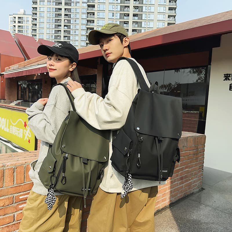 School bag, high school boy, college student, trendy brand, large capacity backpack, versatile backpack, lightweight spine protection backpack 4