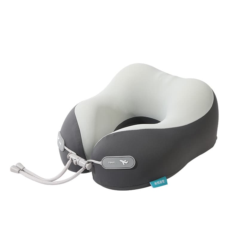 Ice silk memory foam u-shaped pillow portable storage support neck airplane pillow travel pillow printed logo parent-child neck pillow 6