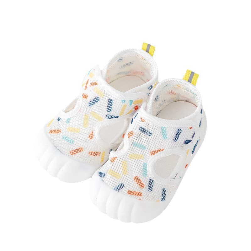 2025 Summer New Mesh Baby Toddler Shoes Sandals Velcro Anti-Slip Breathable Baby Shoes for Men and Women 1-3 Years Old 6
