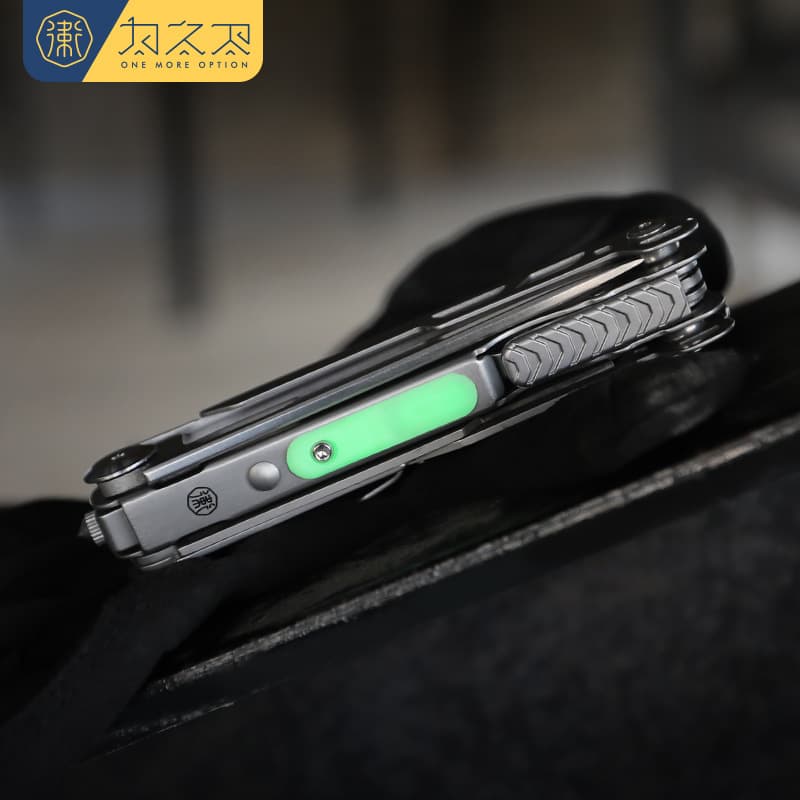 Forerunner 3.0 Military Green D2 Steel Multifunctional Folding Knife Tool Outdoor Portable Knife Swiss Army Knife 5