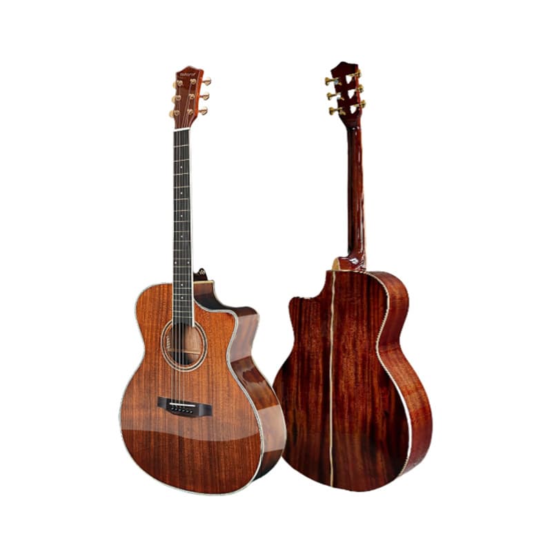 Store hot-selling factory direct sales 40-inch mahogany core bright folk full single guitar supports one drop shipping instrument 6