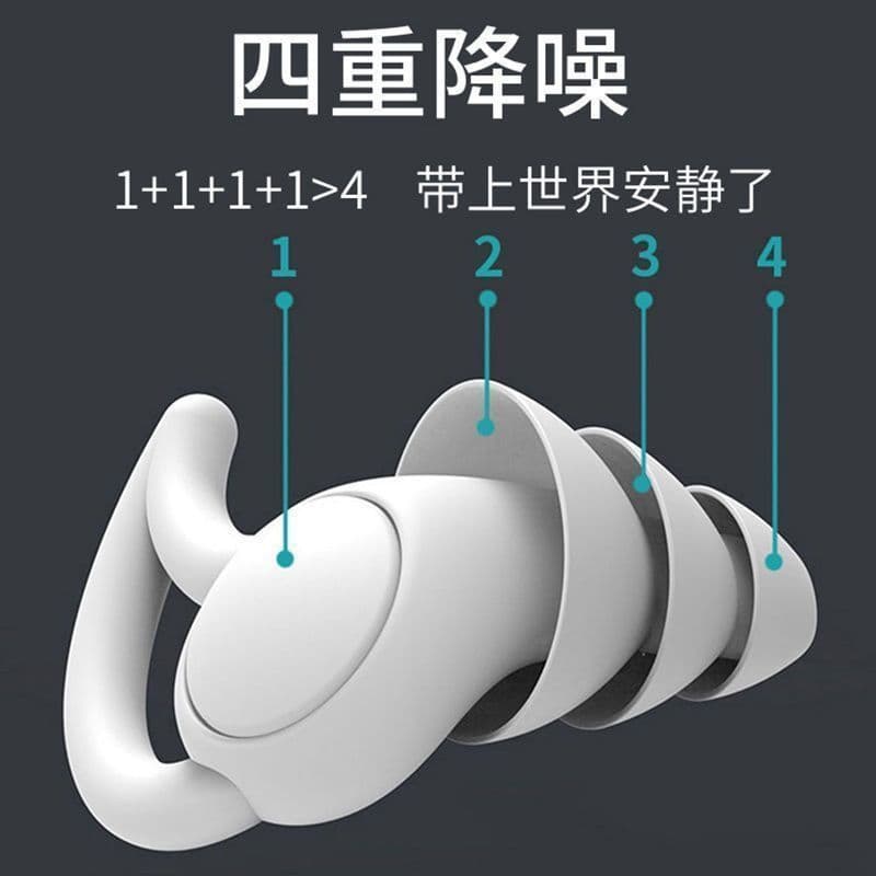 Professional earplugs to prevent noise, sleep, soundproof, sleep, reduce noise, dormitory, anti-noise, ear mute 1