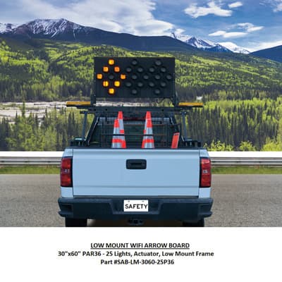 Pickup tool construction towpath vehicle-mounted electric folding traffic LED traffic energy induction information intelligence display 3
