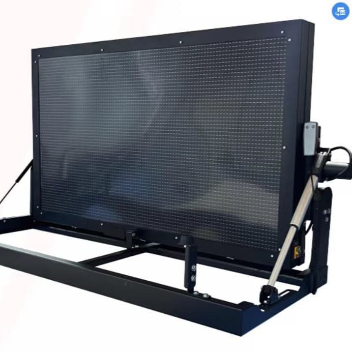 Pickup tool construction towpath vehicle-mounted electric folding traffic LED traffic energy induction information intelligence display 6