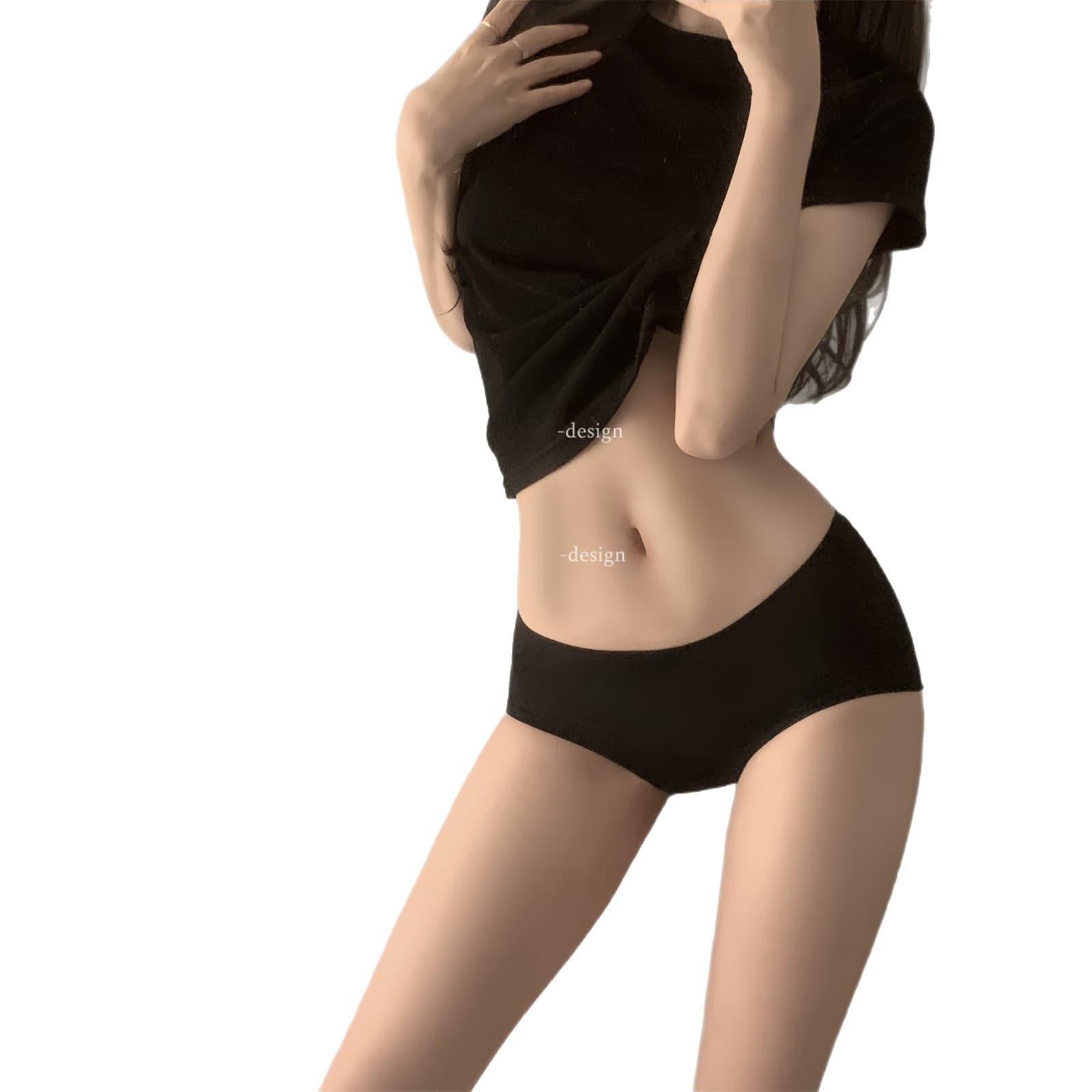 Wearing yoga pants is also traceless ~ Ice silk sexy pure desire comfortable simple simple girl low-waist summer underwear for women 6