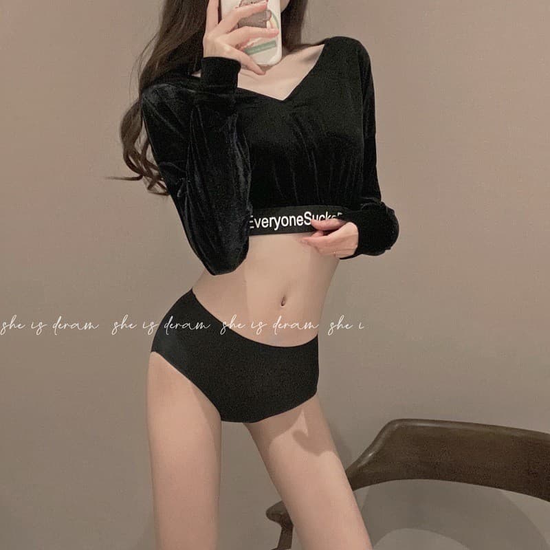 Wearing yoga pants is also traceless ~ Ice silk sexy pure desire comfortable simple simple girl low-waist summer underwear for women 10