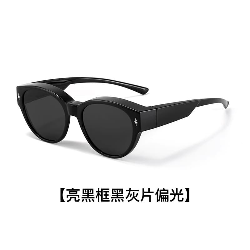 Cat-eye sunglasses can be worn with myopia glasses for women with square and round faces, clip-on glasses for driving, polarized sunglasses with UV protection 6