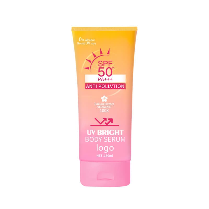 SPF50+ anti-UV whitening sunscreen facial and whole body refreshing high-power sunscreen spray isolation emulsion customized 3