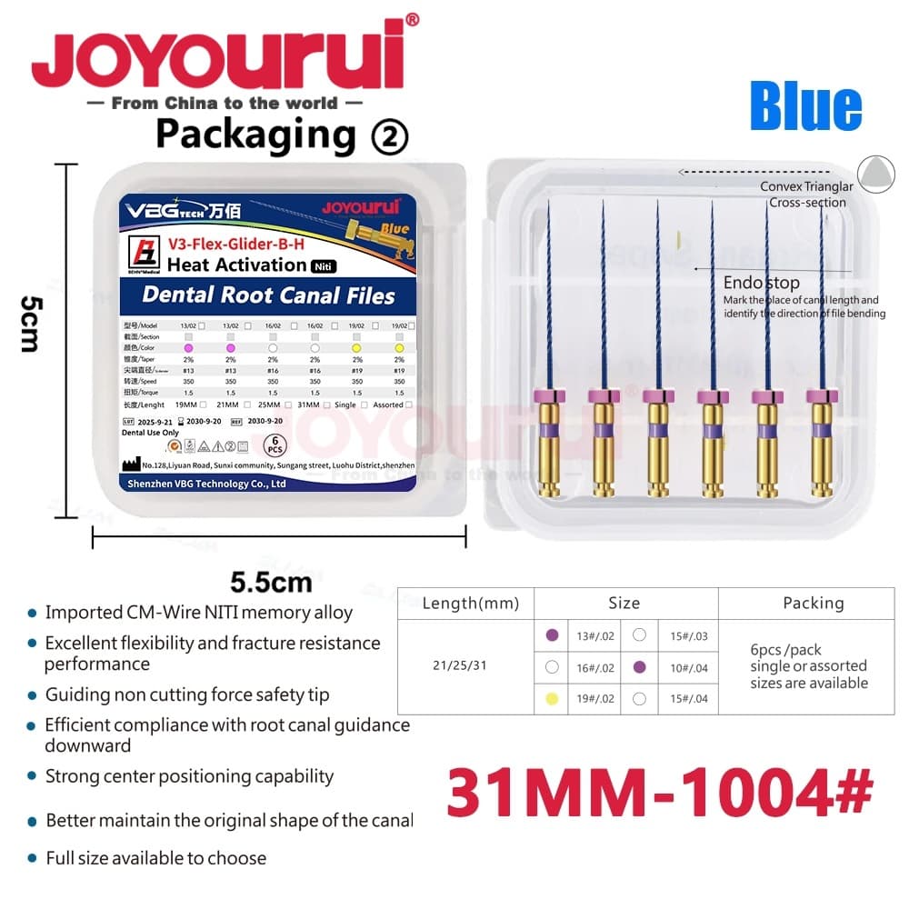 Dental PA file channel file nickel titanium unblocking file machine for Pathfile enlarging needle nickel titanium root canal file large taper 6