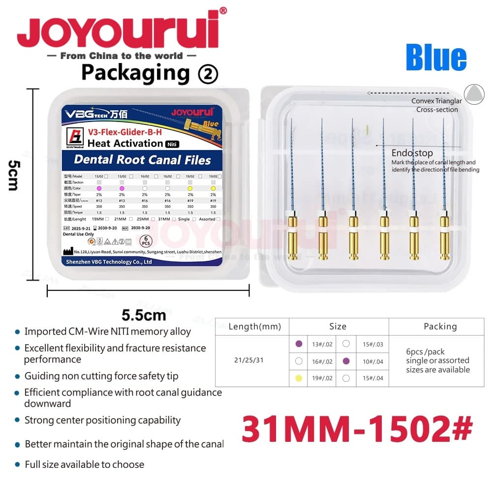 Dental PA file channel file nickel titanium unblocking file machine for Pathfile enlarging needle nickel titanium root canal file large taper 10