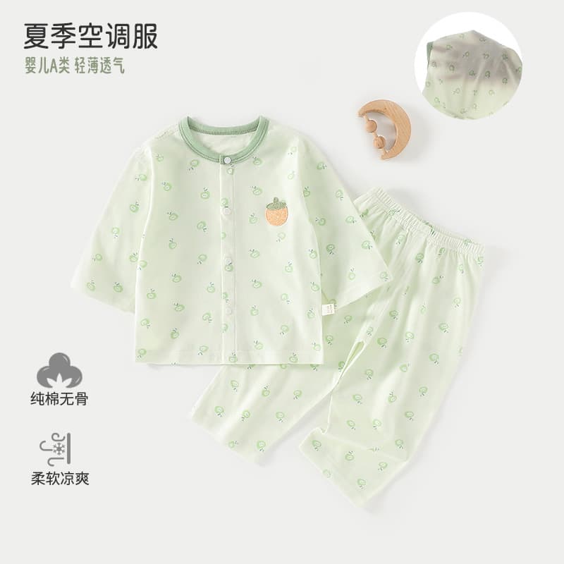 Children's pajamas summer class A cotton baby air-conditioning clothes 1-year-old baby separate clothes home clothes set Anyang children's clothing 7