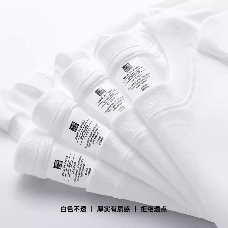 Heavy 230g solid color T-shirt short-sleeved women's bottoming shirt pure white T-shirt combed cotton men's half-sleeve loose summer cotton 4