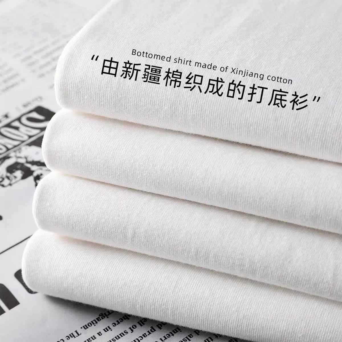 Heavy 230g solid color T-shirt short-sleeved women's bottoming shirt pure white T-shirt combed cotton men's half-sleeve loose summer cotton 5