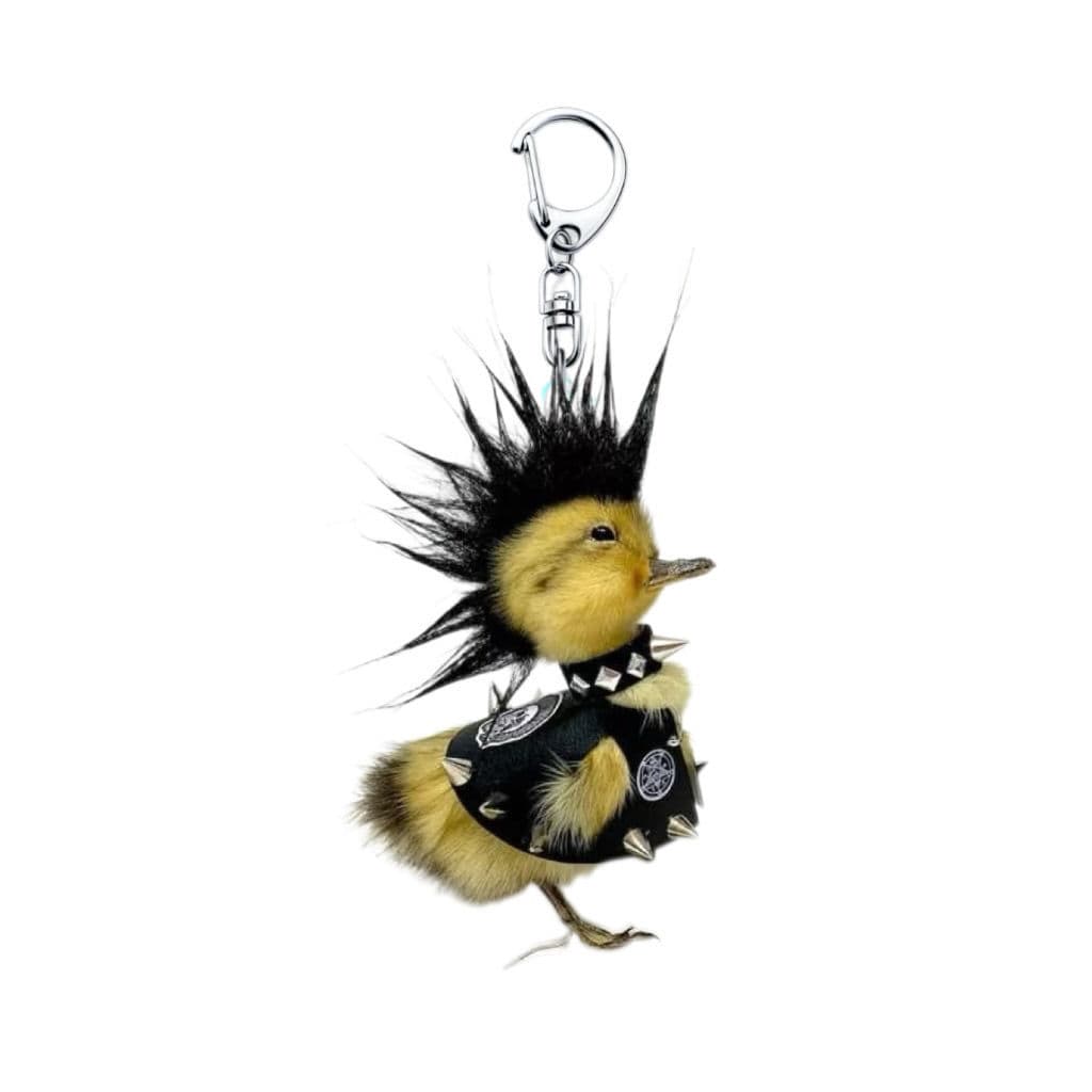 New trendy duck keychain, high-looking acrylic school bag, abstract pendant, couple style, funny and cute pendant 2