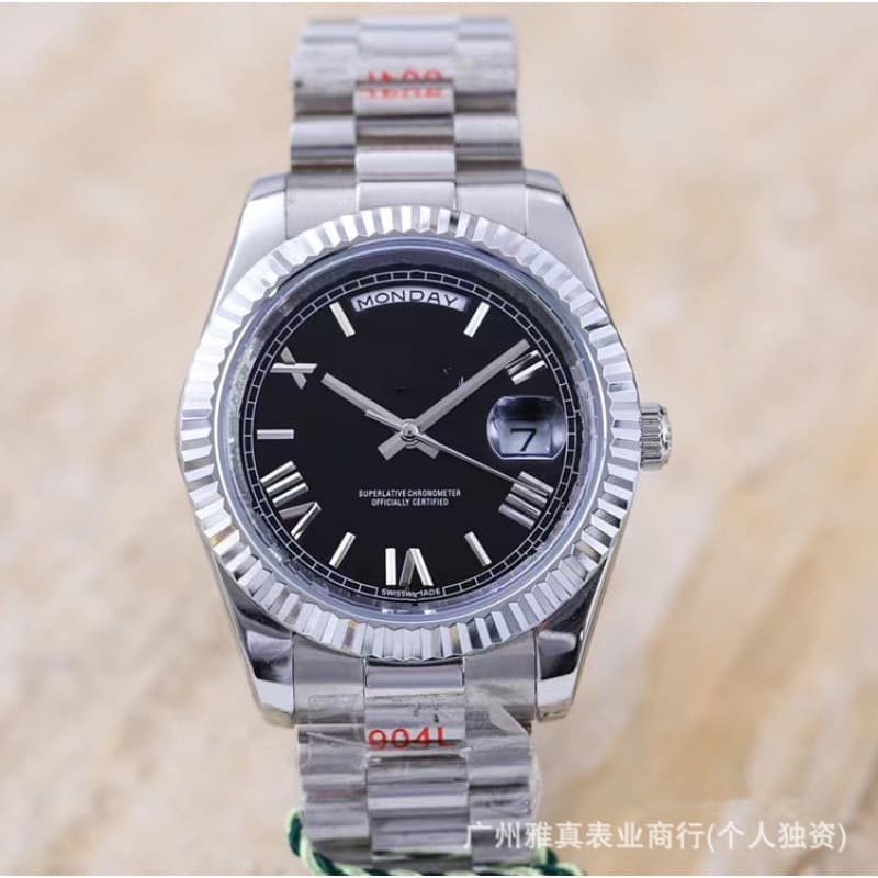 AliExpress dual calendar Roman numeral chronograph watch log watch men's watch fully automatic mechanical watch cross-border foreign trade 2