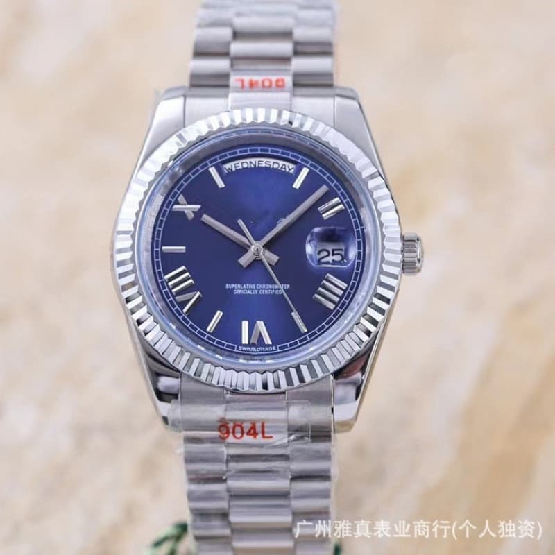 AliExpress dual calendar Roman numeral chronograph watch log watch men's watch fully automatic mechanical watch cross-border foreign trade 3