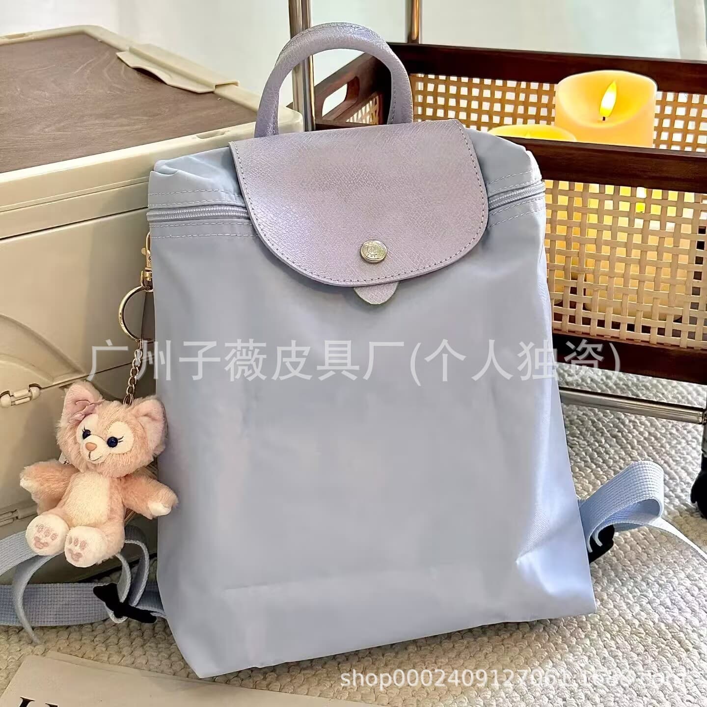 Long Xiang Backpack Lightweight Large Capacity Backpack Simple Fashion Casual Bag Student School Bag Casual and Versatile 1