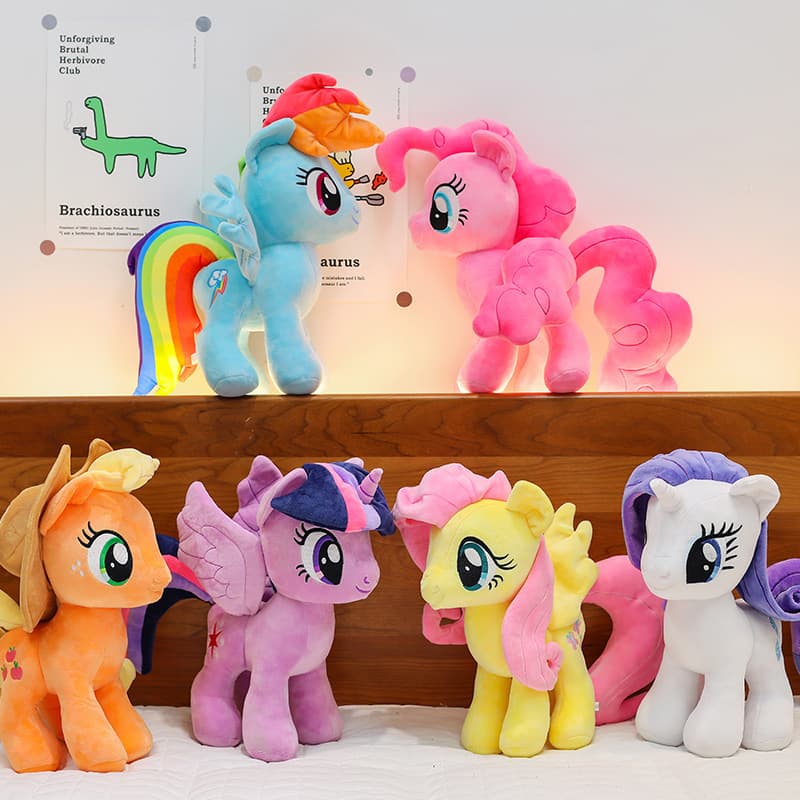 New Cute Pony Baby Lily Plush Toy Doll Rainbow Pony Doll Unicorn Children's Birthday Gift 1