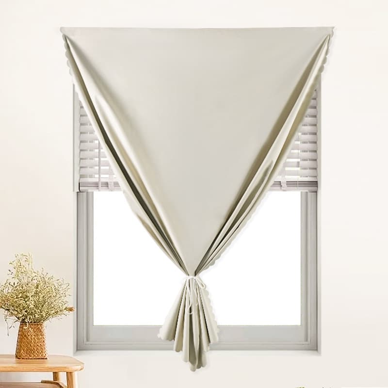 Curtain full blackout curtain 2025 new Velcro shade cloth bedroom finished balcony insulation punch-free simple curtain 9