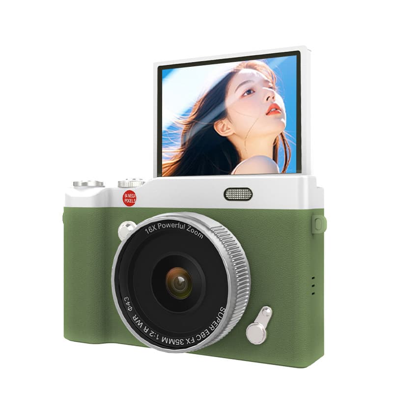 High-definition flip-screen CCD digital camera student entry-level retro travel vlog portable micro-single camera 9