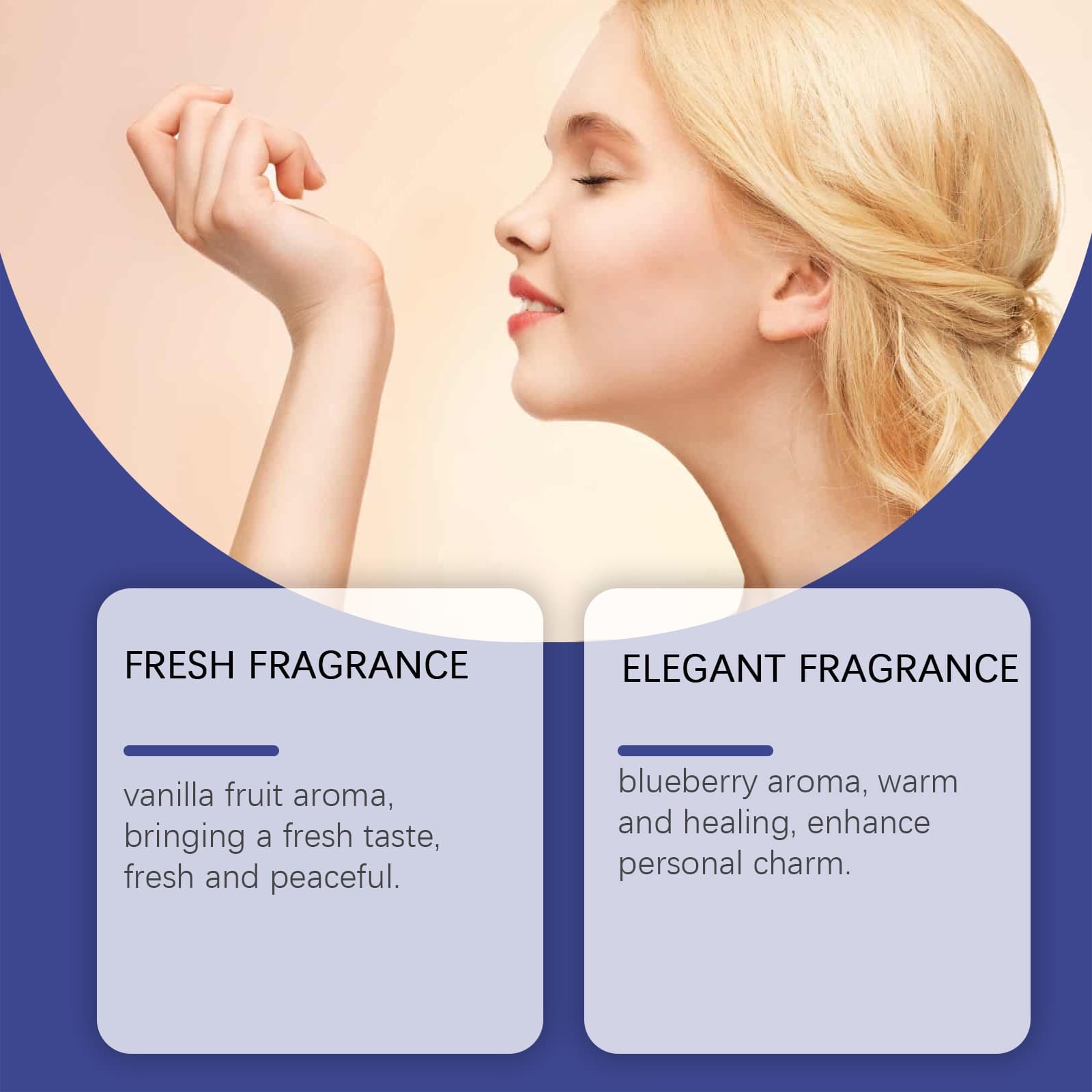 Vanilla blueberry body fragrance spray exudes unique charm, fresh fragrance, long-lasting fragrance, niche eau de toilette 4