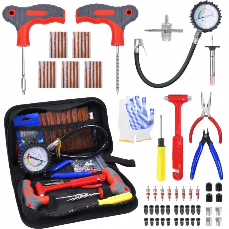 65pc96pc tire repair tool set car motorcycle electric battery car vacuum tire strip tire 8